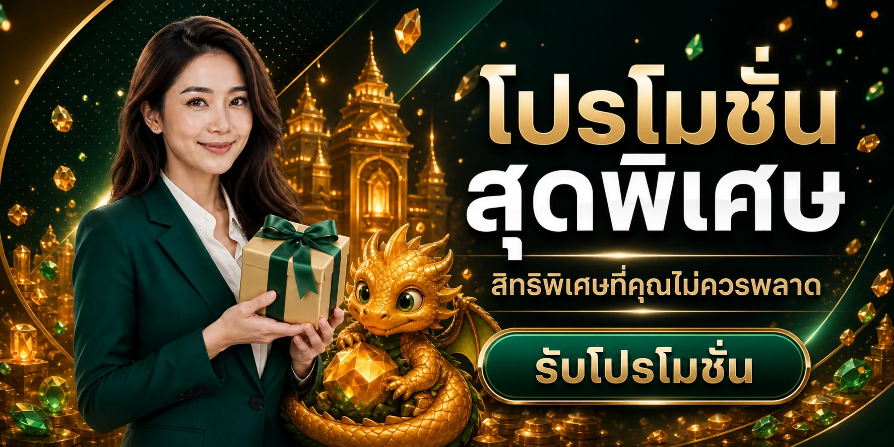PEA168 โปรโมชั่นพร้อมมังกรสมบัติสีทอง